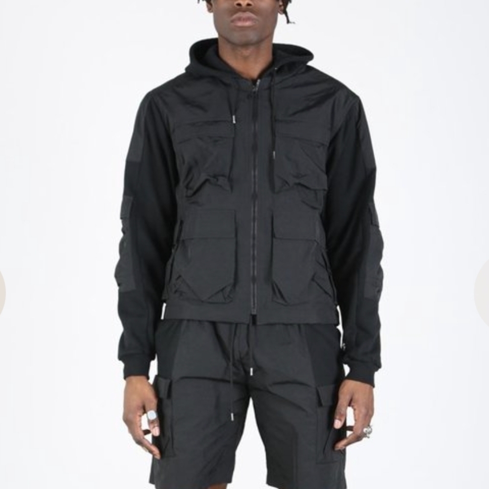 John Elliott Nylon Paneled Jacket Size 2